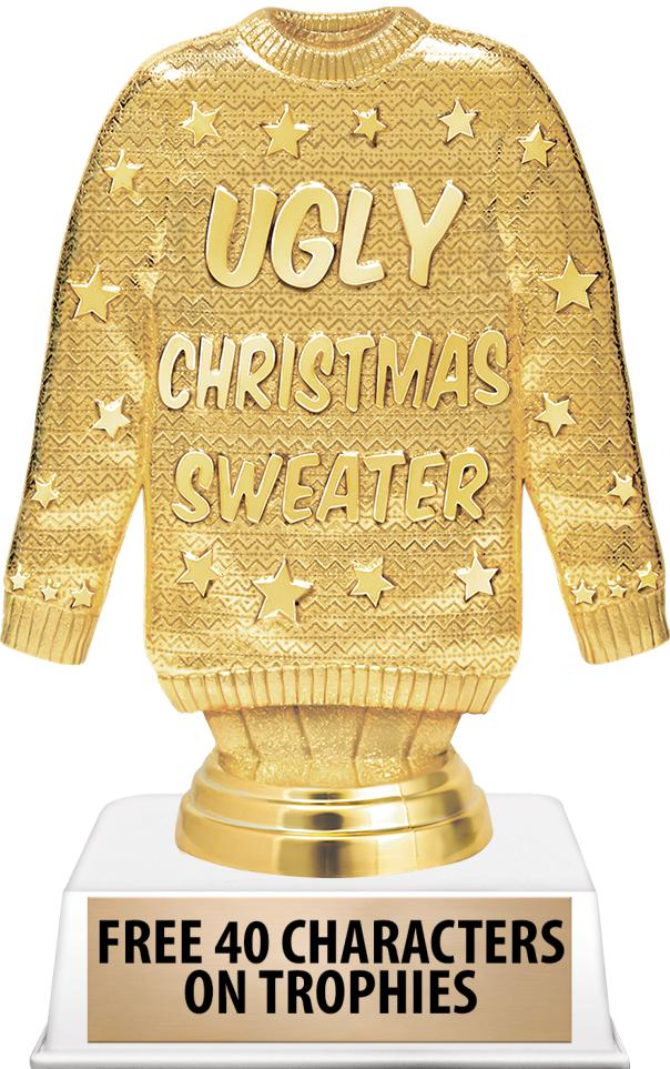 6"TROPHY ON WHITE CONTEMP BASE