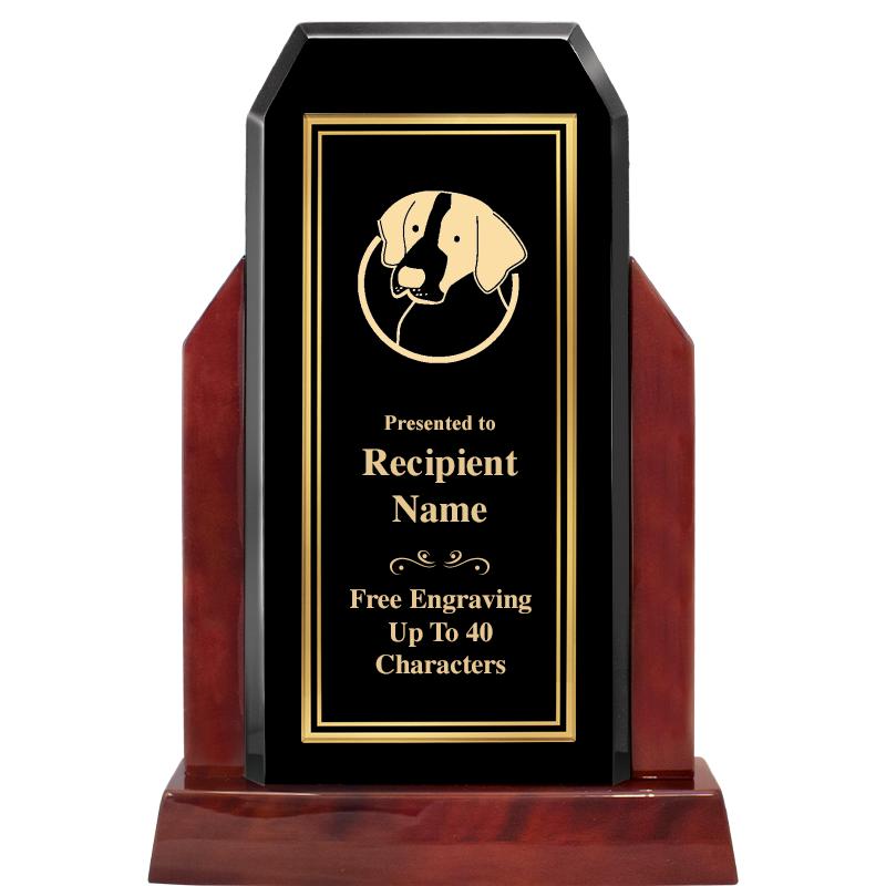 16.5" CHAMP GLOSSED WOOD AWARD