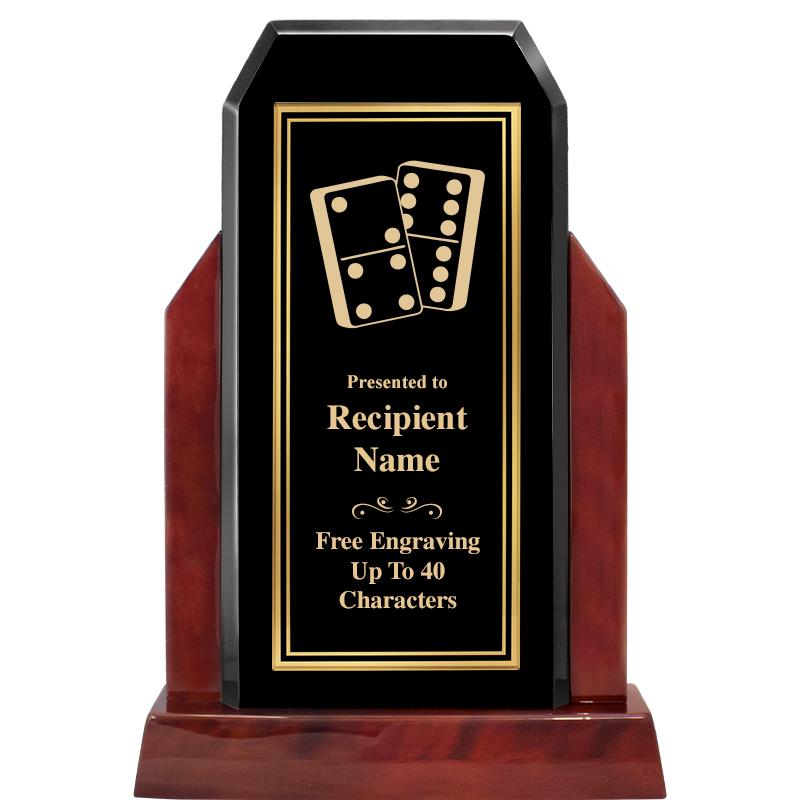 16.5" CHAMP GLOSSED WOOD AWARD