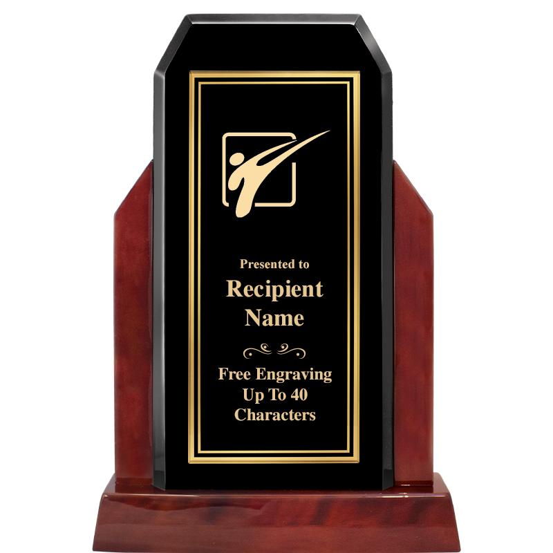 16.5" CHAMP GLOSSED WOOD AWARD