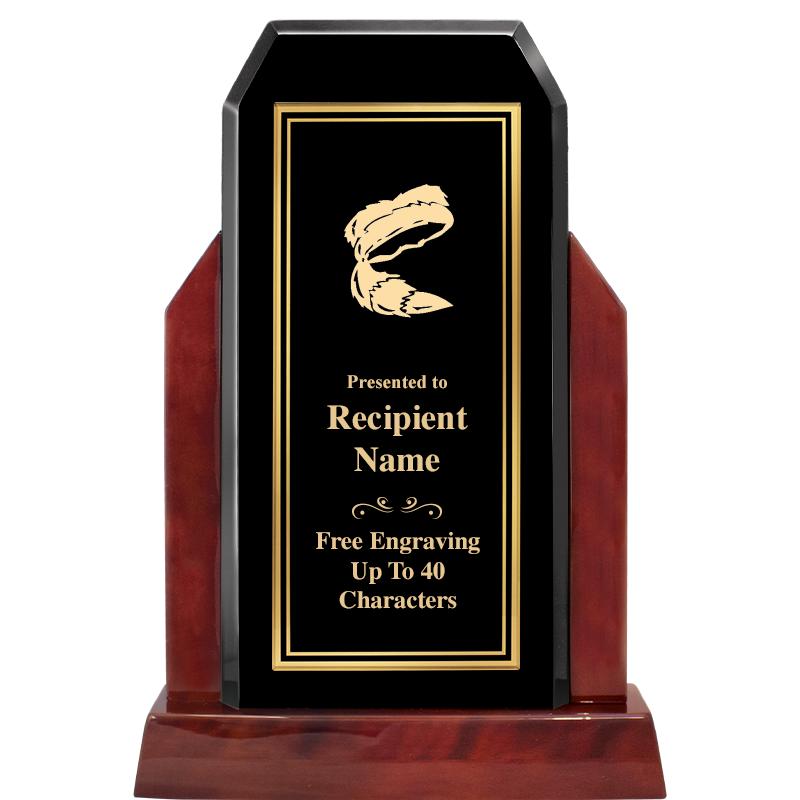 16.5" CHAMP GLOSSED WOOD AWARD