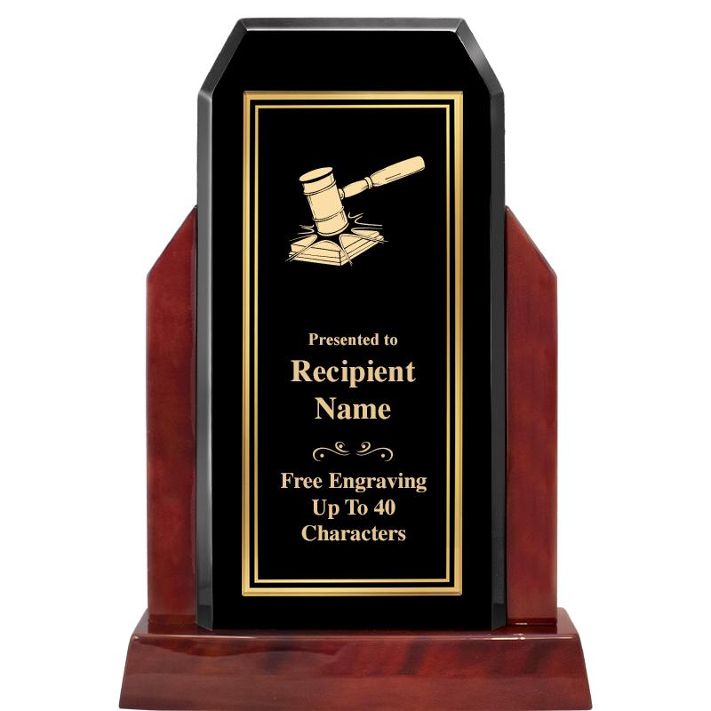 16.5" CHAMP GLOSSED WOOD AWARD