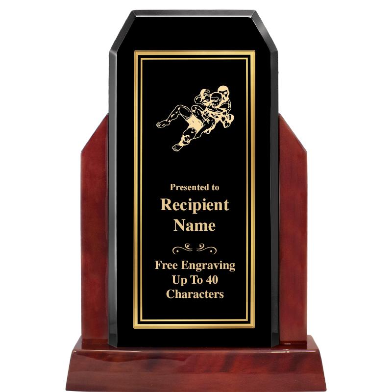 16.5" CHAMP GLOSSED WOOD AWARD