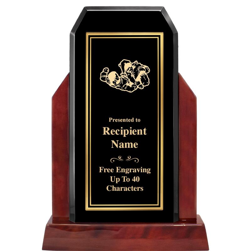 16.5" CHAMP GLOSSED WOOD AWARD