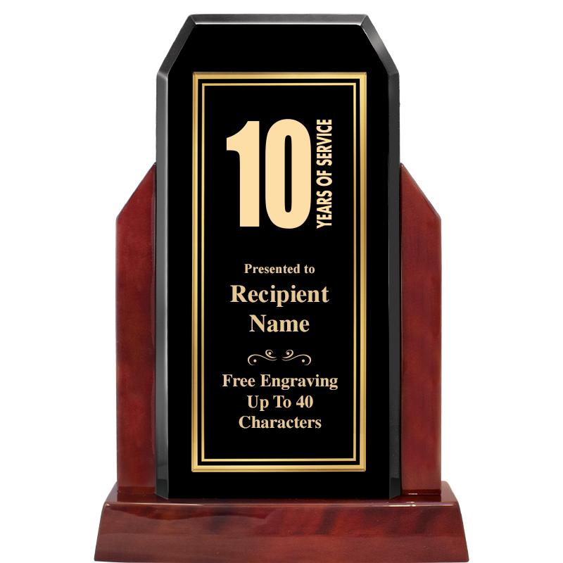 16.5" CHAMP GLOSSED WOOD AWARD