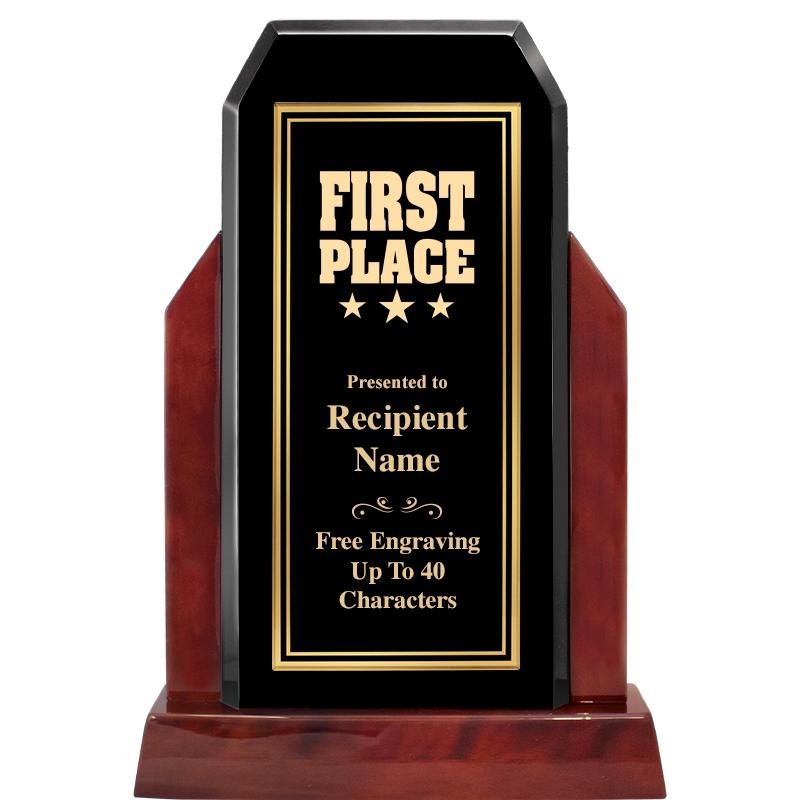 16.5" CHAMP GLOSSED WOOD AWARD