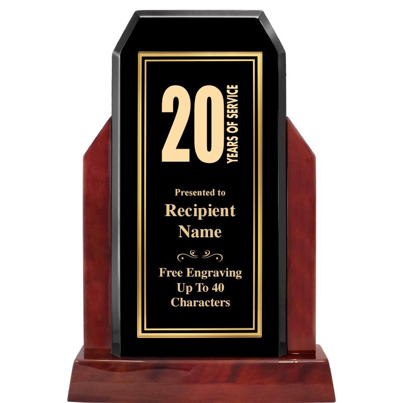 16.5" CHAMP GLOSSED WOOD AWARD