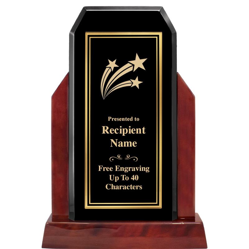 16.5" CHAMP GLOSSED WOOD AWARD