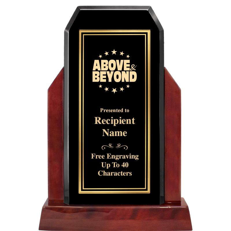 16.5" CHAMP GLOSSED WOOD AWARD