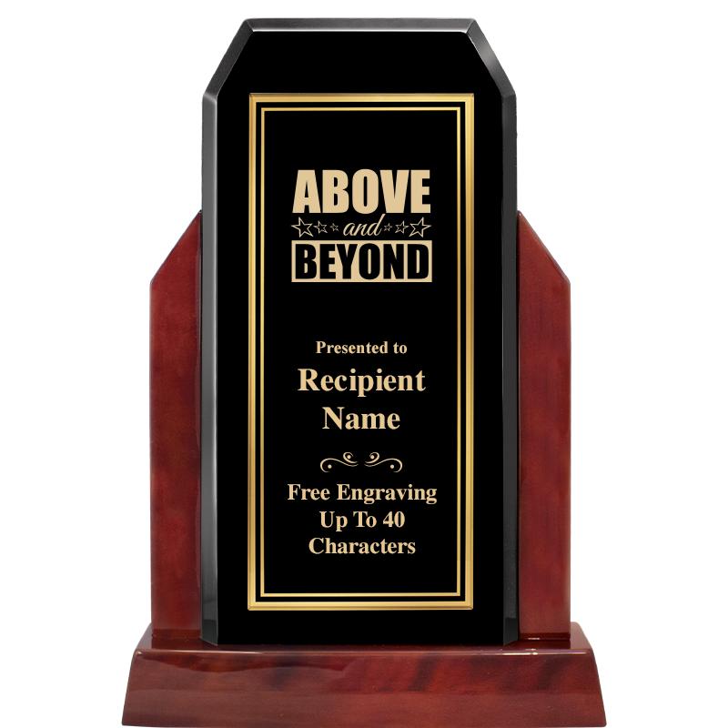 16.5" CHAMP GLOSSED WOOD AWARD