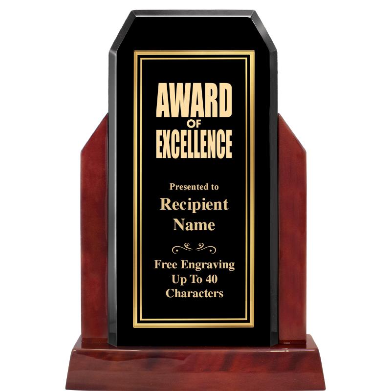 16.5" CHAMP GLOSSED WOOD AWARD