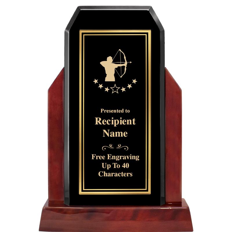 16.5" CHAMP GLOSSED WOOD AWARD