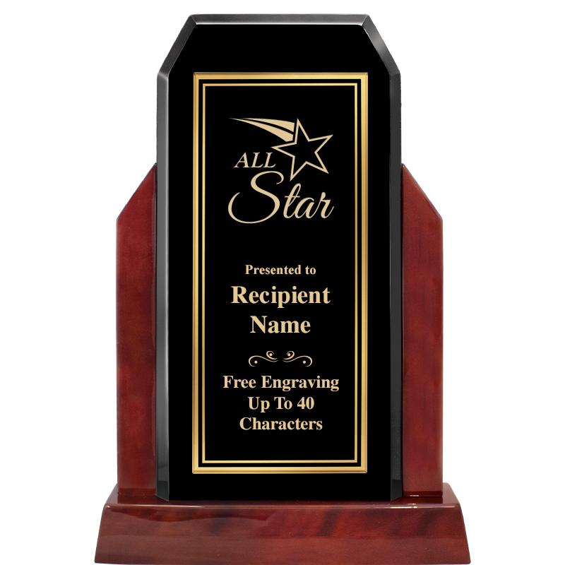 16.5" CHAMP GLOSSED WOOD AWARD