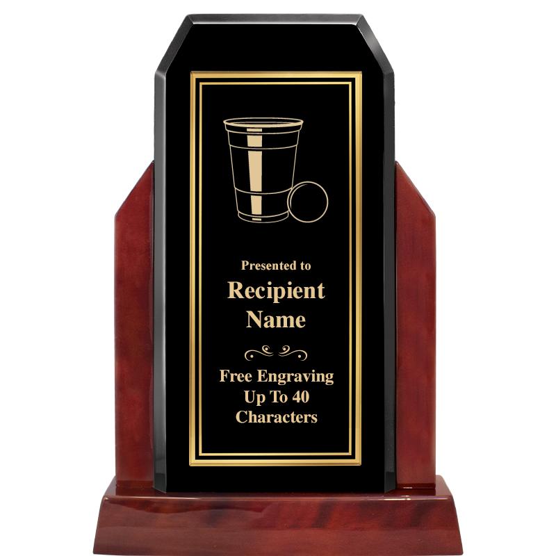 16.5" CHAMP GLOSSED WOOD AWARD