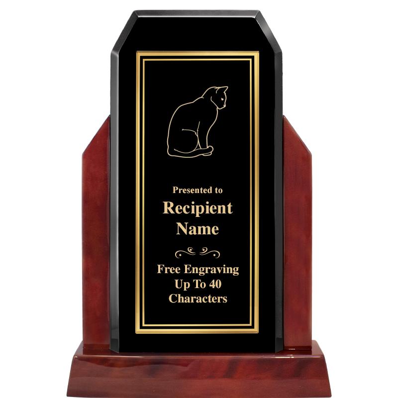 16.5" CHAMP GLOSSED WOOD AWARD