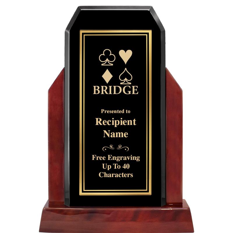 16.5" CHAMP GLOSSED WOOD AWARD