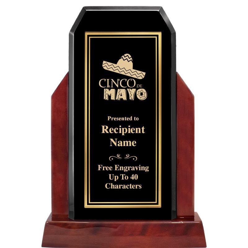 16.5" CHAMP GLOSSED WOOD AWARD