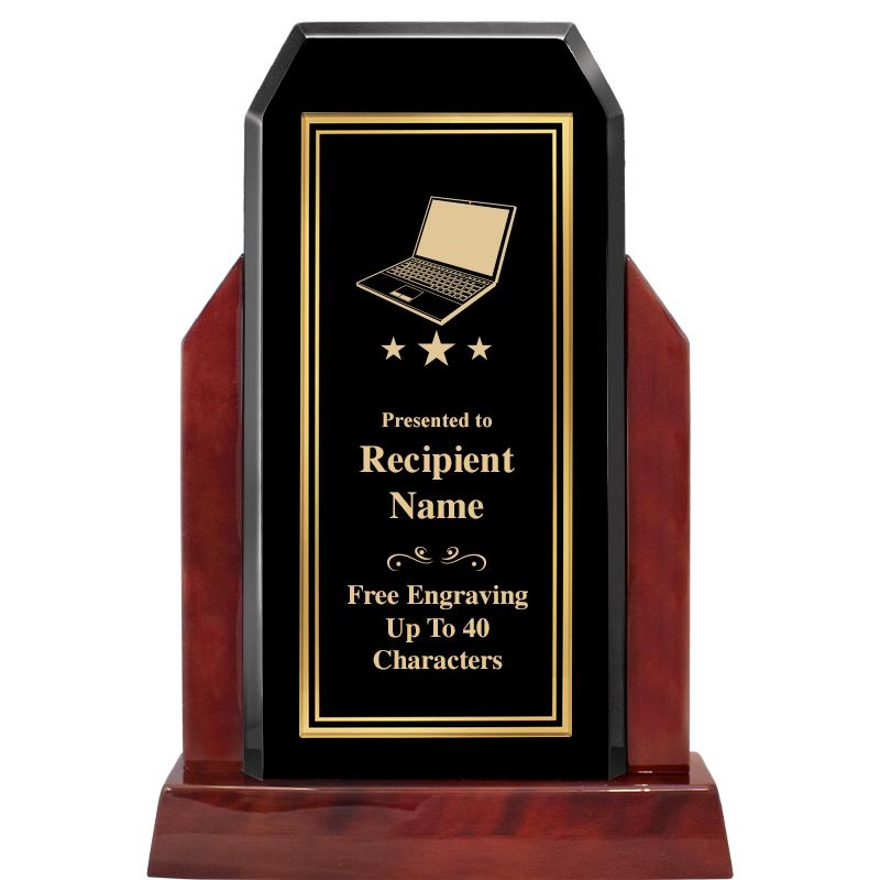 16.5" CHAMP GLOSSED WOOD AWARD