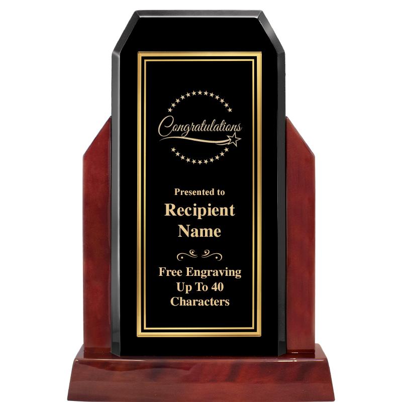 16.5" CHAMP GLOSSED WOOD AWARD