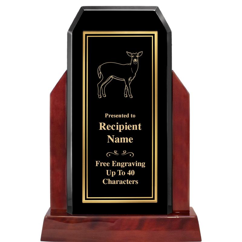 16.5" CHAMP GLOSSED WOOD AWARD