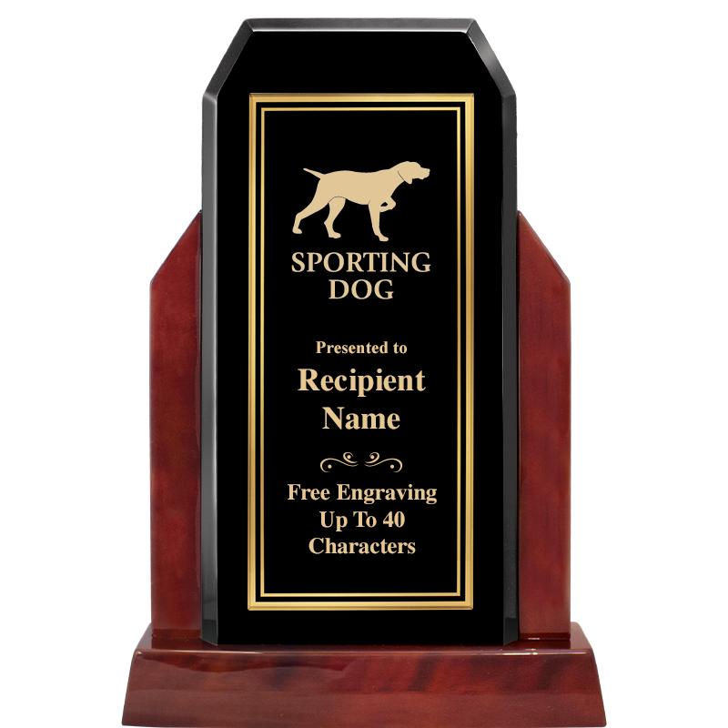 16.5" CHAMP GLOSSED WOOD AWARD