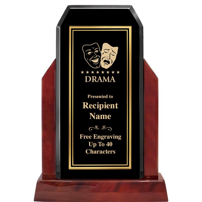 16.5" CHAMP GLOSSED WOOD AWARD