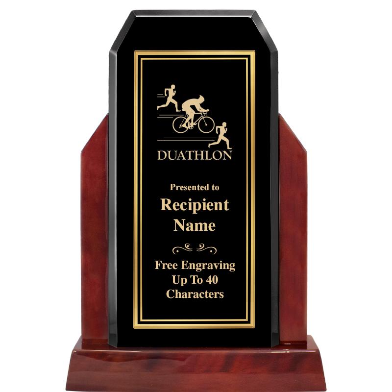 16.5" CHAMP GLOSSED WOOD AWARD