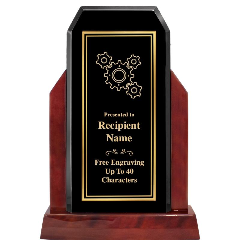 16.5" CHAMP GLOSSED WOOD AWARD