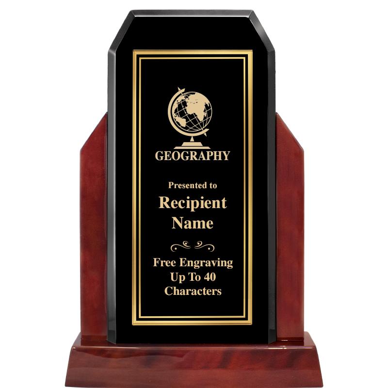 16.5" CHAMP GLOSSED WOOD AWARD