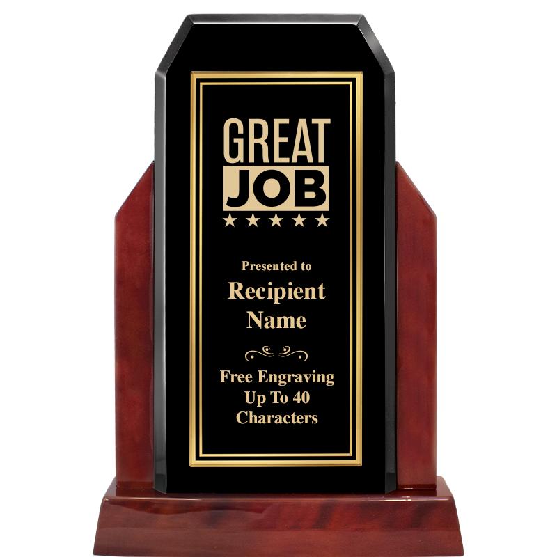 16.5" CHAMP GLOSSED WOOD AWARD