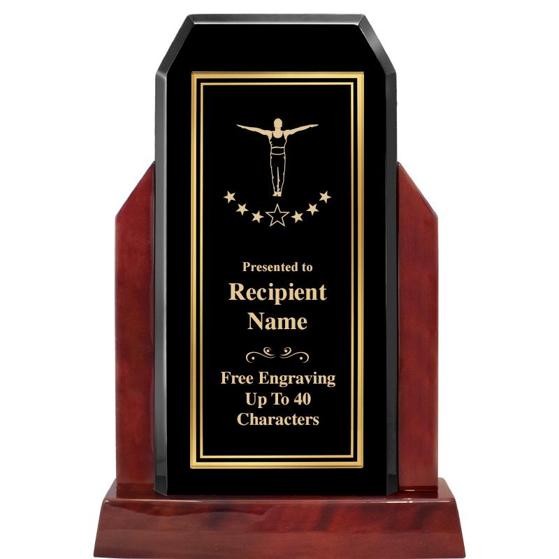 16.5" CHAMP GLOSSED WOOD AWARD