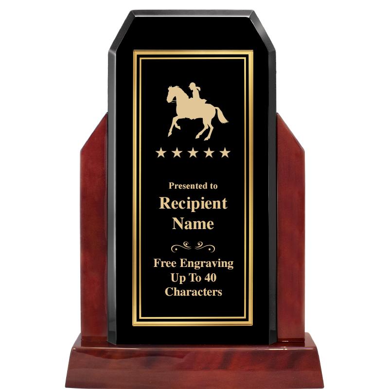 16.5" CHAMP GLOSSED WOOD AWARD