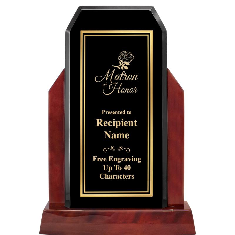16.5" CHAMP GLOSSED WOOD AWARD