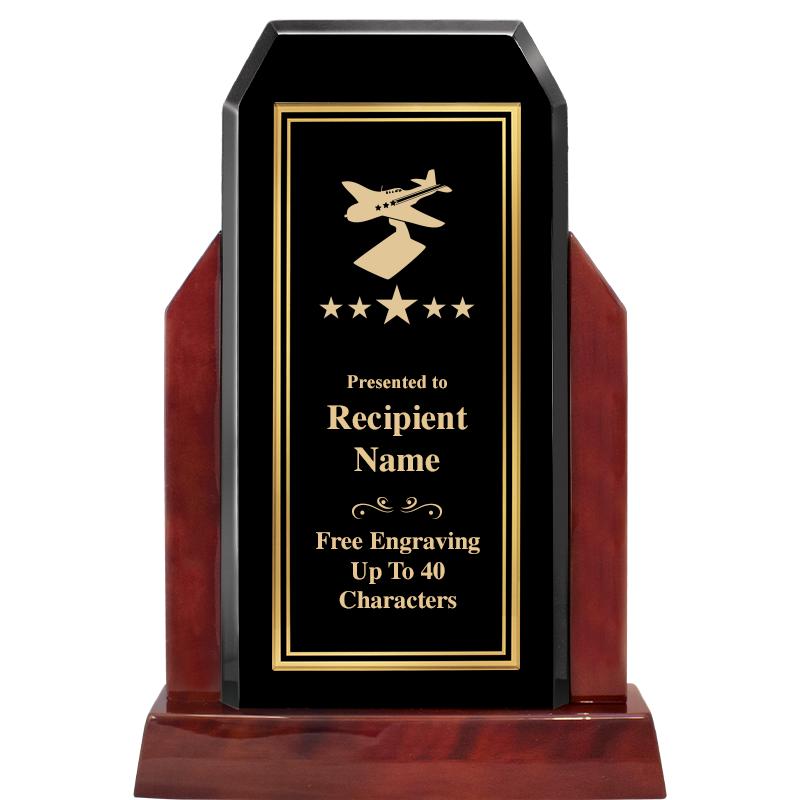 16.5" CHAMP GLOSSED WOOD AWARD