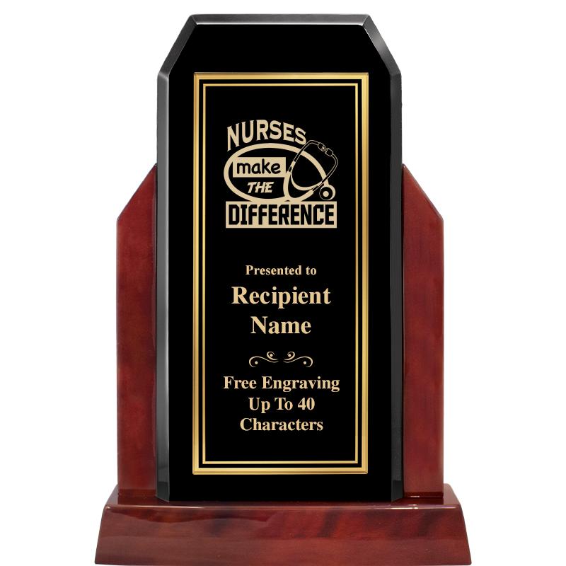 16.5" CHAMP GLOSSED WOOD AWARD