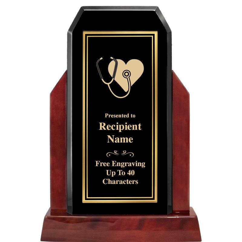 16.5" CHAMP GLOSSED WOOD AWARD