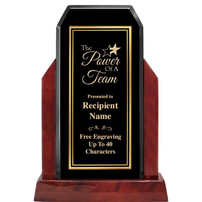 16.5" CHAMP GLOSSED WOOD AWARD