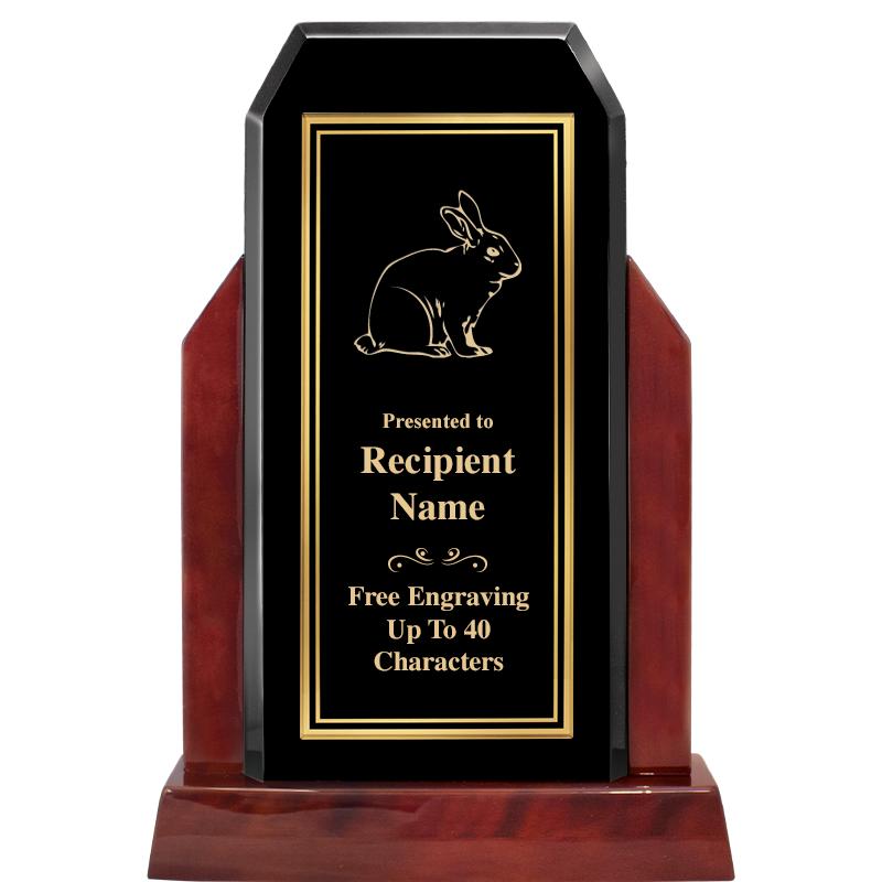 16.5" CHAMP GLOSSED WOOD AWARD