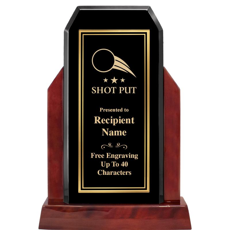 16.5" CHAMP GLOSSED WOOD AWARD