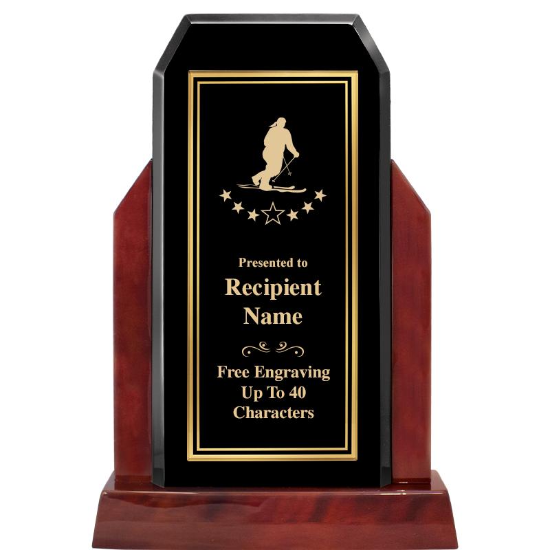 16.5" CHAMP GLOSSED WOOD AWARD
