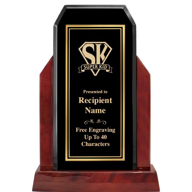 16.5" CHAMP GLOSSED WOOD AWARD