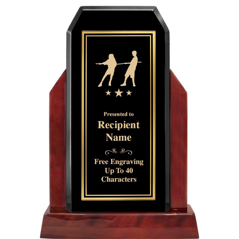 16.5" CHAMP GLOSSED WOOD AWARD