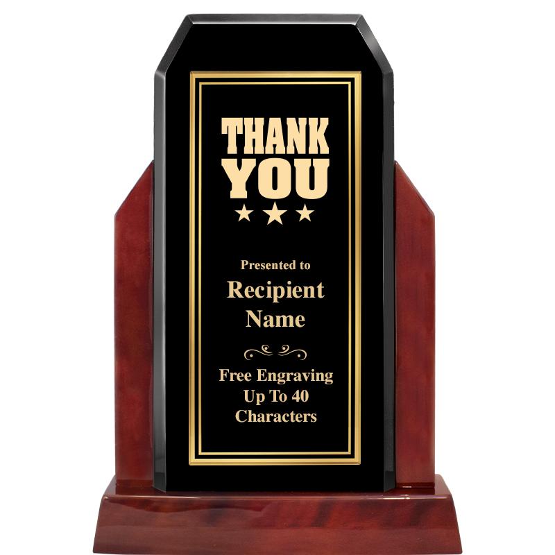 16.5" CHAMP GLOSSED WOOD AWARD