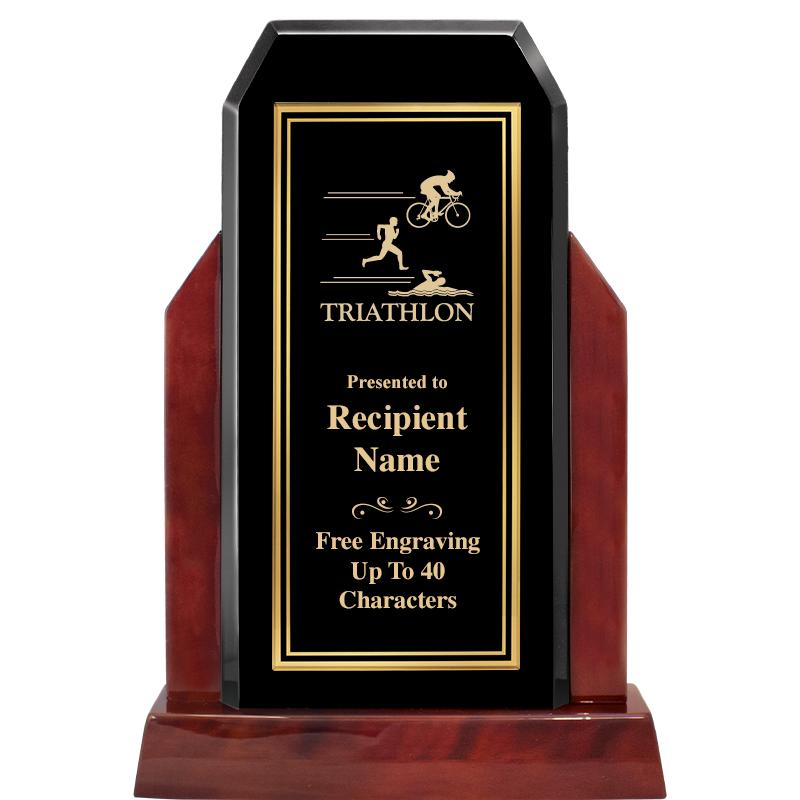 16.5" CHAMP GLOSSED WOOD AWARD