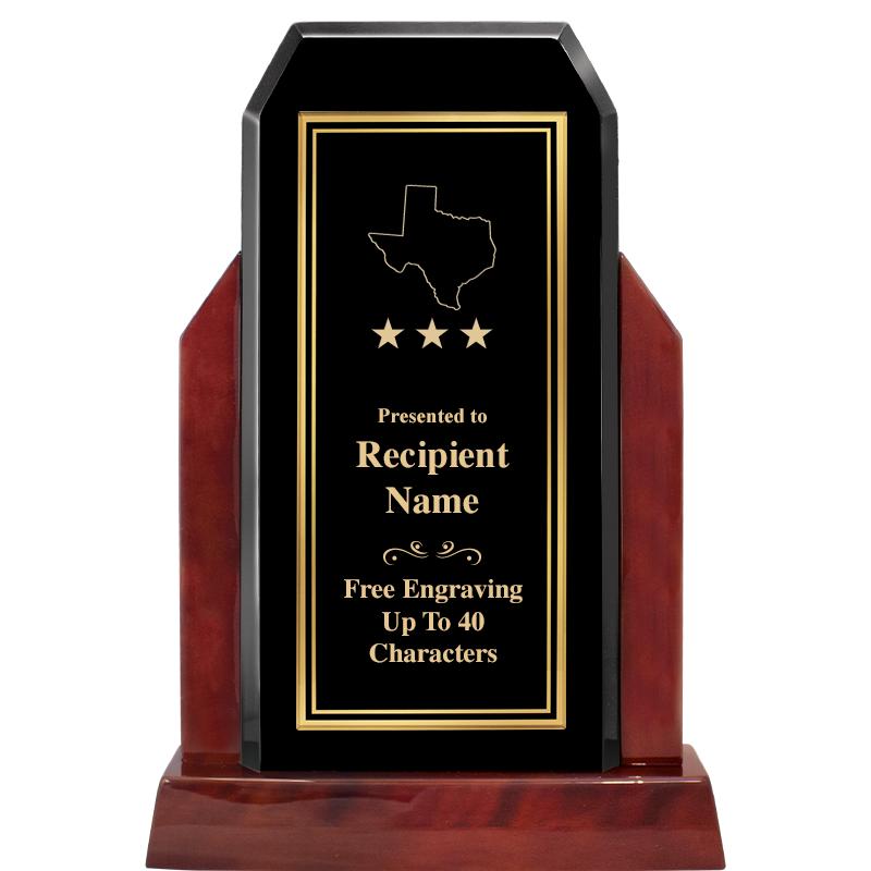 16.5" CHAMP GLOSSED WOOD AWARD