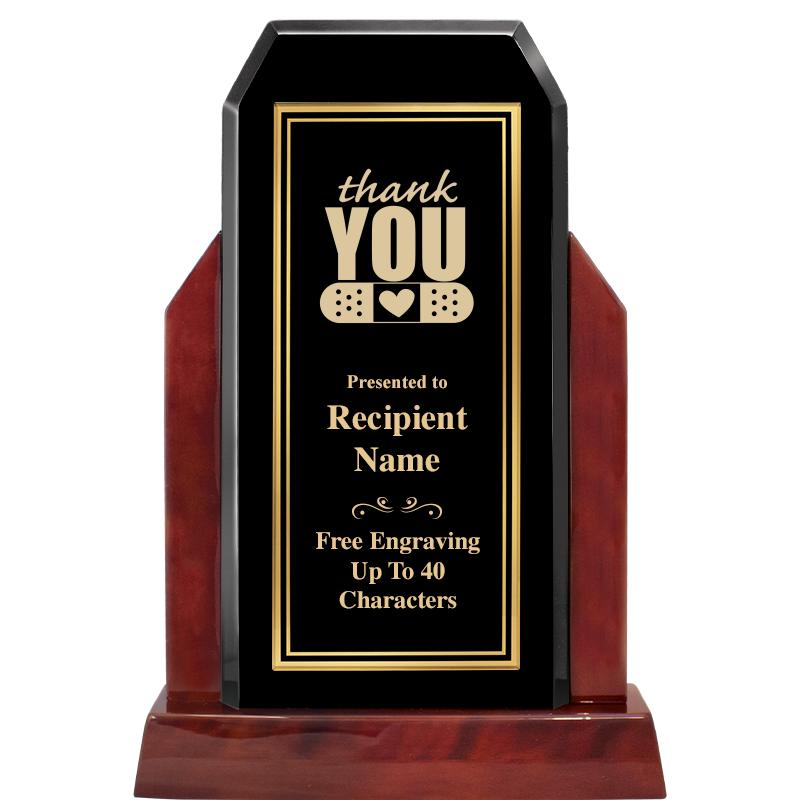 16.5" CHAMP GLOSSED WOOD AWARD