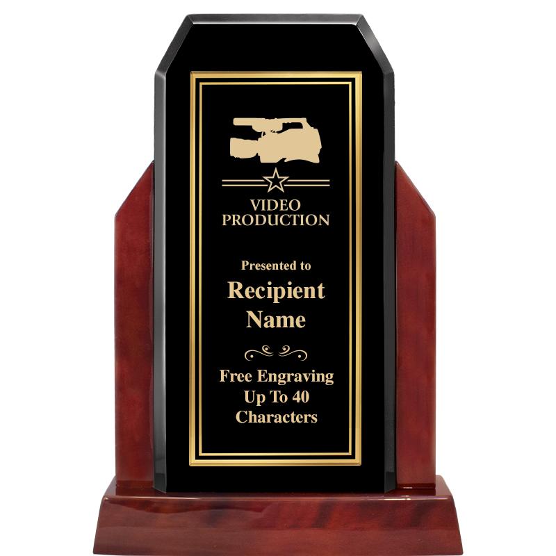 16.5" CHAMP GLOSSED WOOD AWARD