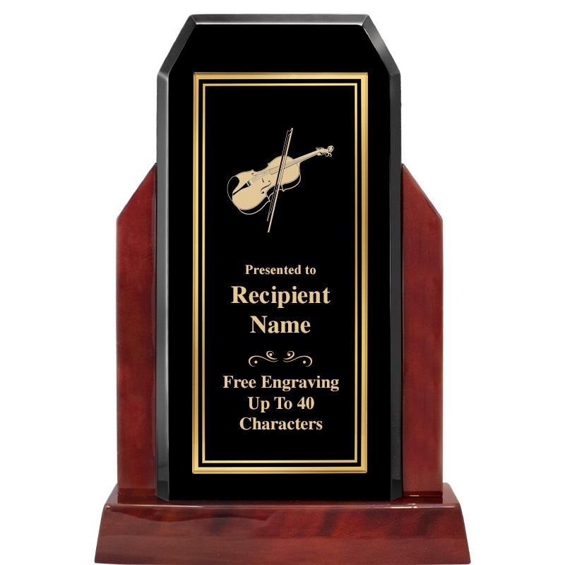 16.5" CHAMP GLOSSED WOOD AWARD
