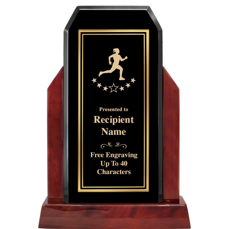 16.5" CHAMP GLOSSED WOOD AWARD