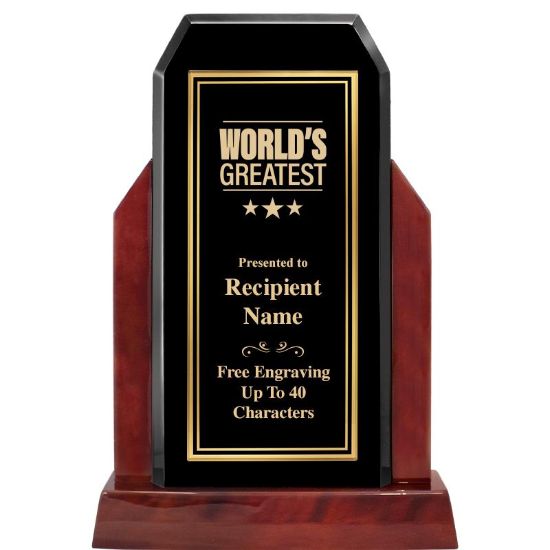 16.5" CHAMP GLOSSED WOOD AWARD